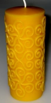 Silikongießform Kerze mit Bogenmotiv - F-gk-8
